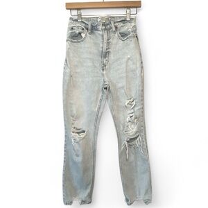 ABERCROMBIE & FITCH THE ANKLE STRAIGHT LEG‎ ULTRA HIGH RISE JEAN SIZE 4R